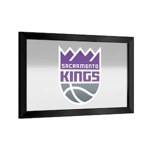 Sacramento Kings Fade 26 in. W x 15 in. H Wood Black Framed Mirror