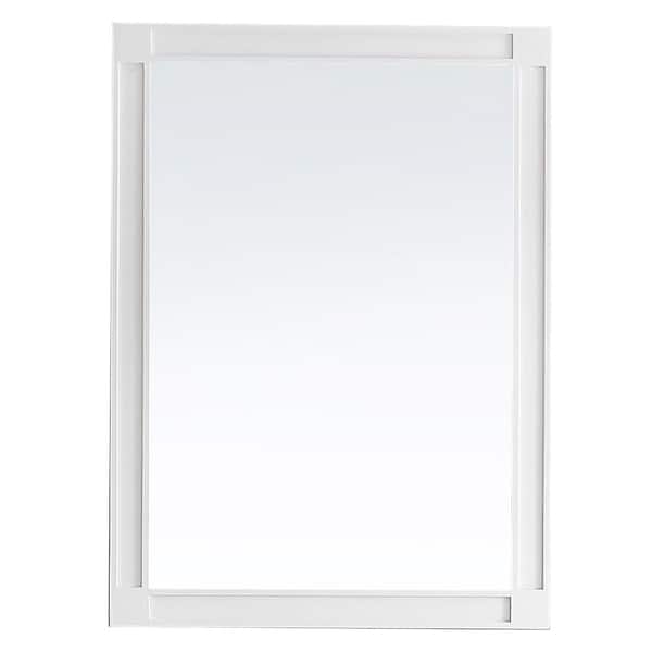 Home Decorators Collection Dacosti 22 in. W x 30 in. H Rectangular Framed Wall Mount Bathroom Vanity Mirror in White