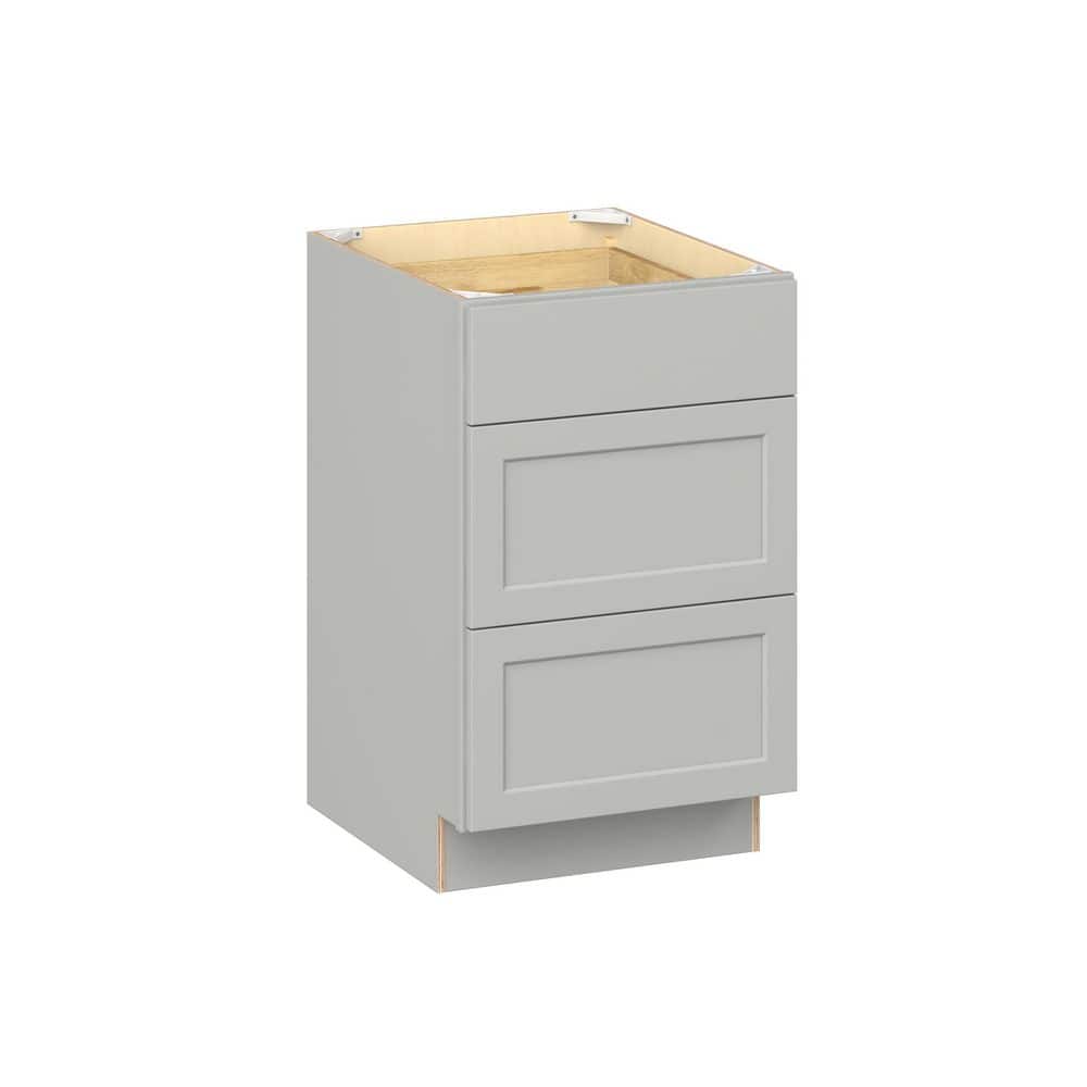Emerson Whisper Gray Base 3 drawer Ready to Assemble Kitchen Cabinet (21 in. W x 34.5 in. H x 24 in. D) price history on PriceWatchPro