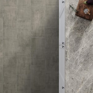 Sample - Unico Gray 6 in. x 6 in. Concrete Look Porcelain Floor and Wall Tile