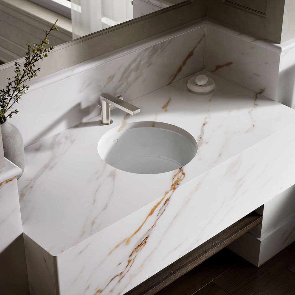 KOHLER Verticyl 15.8 in. x 15.75 in. Undermount Bathroom Sink in
