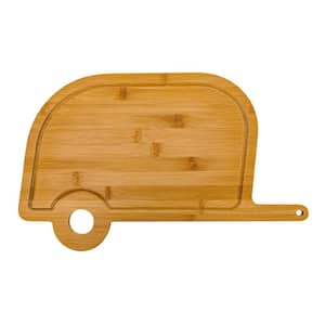 Life is Better at the Campsite Bamboo Cutting Board - Retro RV Design
