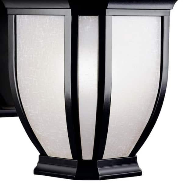 Salisbury 1-Light Black Outdoor Hardwired Wall Lantern Sconce with No Bulbs Included (1-Pack)