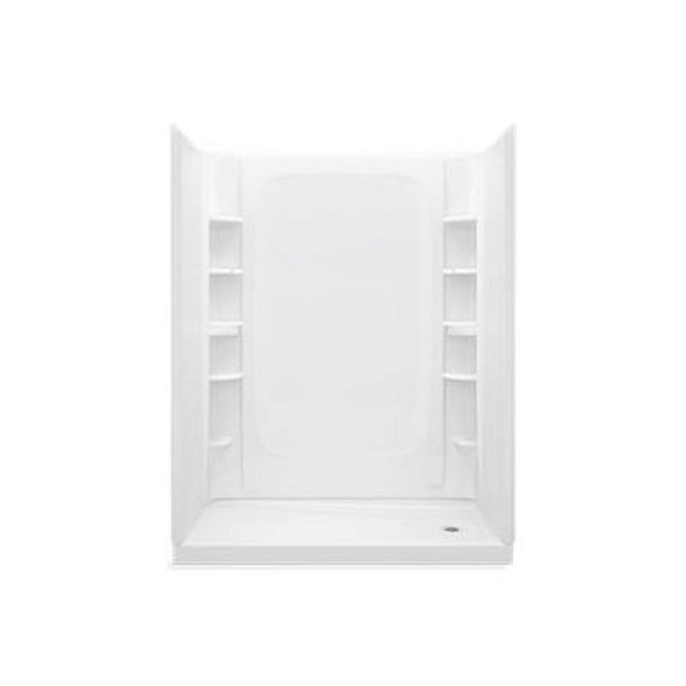 STORE+ 60 in. L x 32 in. W x 32 in. H 4-Piece Alcove Shower Kit with Direct-to-stud Shower Wall and Shower Pan in White price history on PriceWatchPro