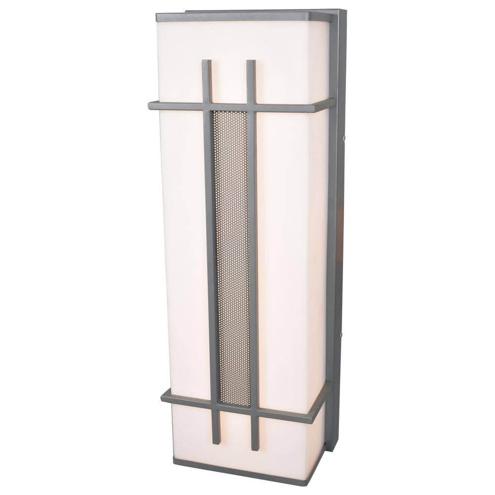 Tuxedo 1-Light Satin LED Outdoor Wall Lantern Sconce