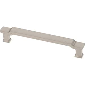 Scalloped Footing 5-1/16 in. (128 mm) Classic Satin Nickel Cabinet Drawer Pull