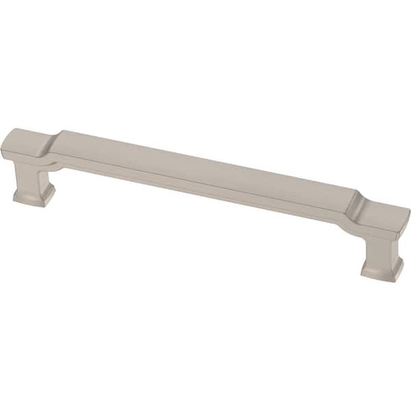 Liberty Scalloped Footing 5-1/16 in. (128 mm) Satin Nickel Cabinet Drawer Pull