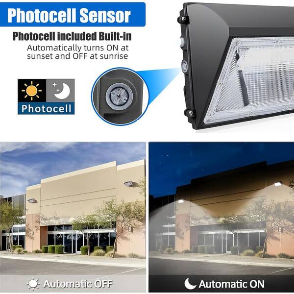 thumbnail image 2 of ALUSSO 4000LM LED Security Wall Light – Dusk To Dawn Sensor, IP65 Waterproof, 3 Color Modes 2 of 6