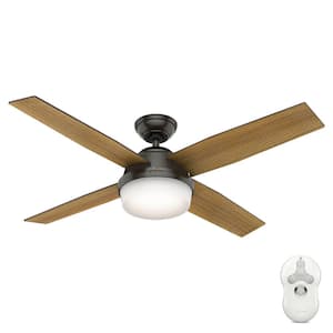 Dempsey 52 in. LED Indoor Noble Bronze Ceiling Fan with Light and Remote