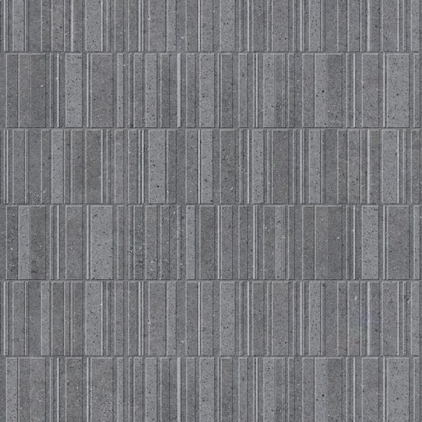 Spanish Silis Deco Black 12 in. x 24 in. Matte 3D Textured Terrazzo Porcelain Wall Tile (25-Pieces, 53.8 sq. ft./Pallet)