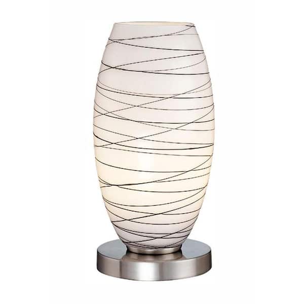 Illumine Designer Collection 10.5 in. Steel Fluorescent Table Lamp