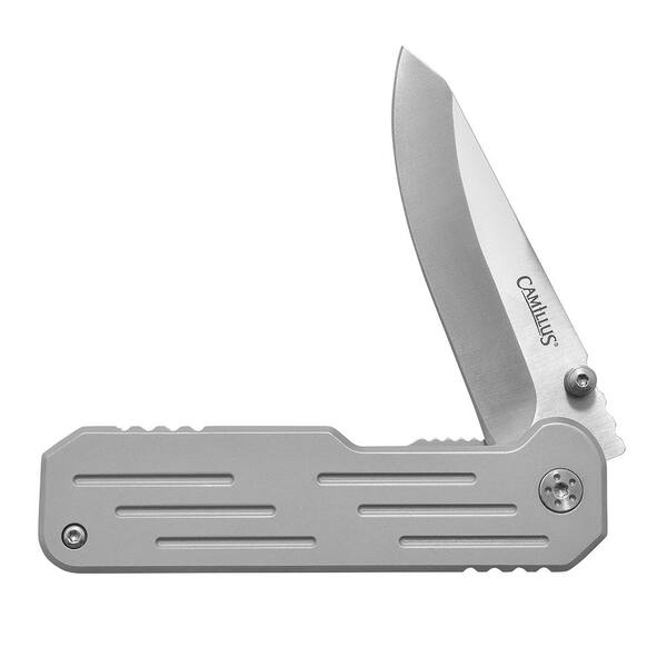 Camillus 2.75 in. CHOFF Silver SS Handle Folding Knife
