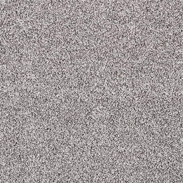 Playful Moments II Fuzzy Flurry Gray 49 oz Triexta/PET Texture Installed Carpet