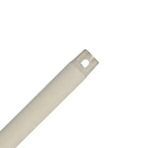 Perma Lock 12 in. Cottage White Extension Downrod for 10 ft. ceilings