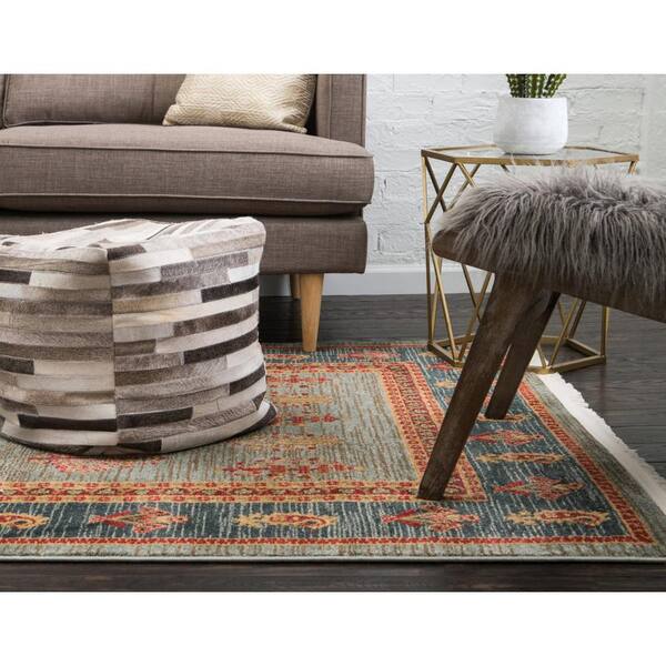 Oh Happy Home! Grid Grey Washable Cotton Area Rug Free Shipping - Rugs by  Roo