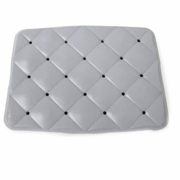 1-Pack Waterproof Foam Shower Cushion Seat Pad 10.6x14.6" Non-Slip with Drain Holes for Bath Bench Chair Tub