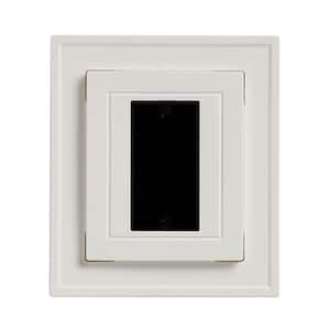 8.5 in x 7.5 in White Electrical Mounting Block