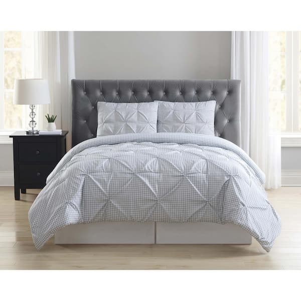 Truly Soft Everyday 3-Piece Gray King Duvet Cover Set