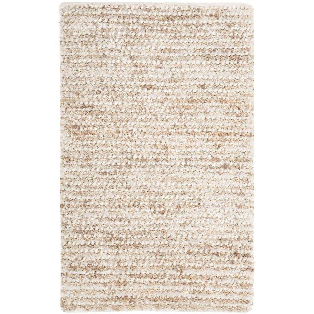 Aspen Shag White/Beige Doormat 2 ft. x 4 ft. Solid Area Rug price history on PriceWatchPro