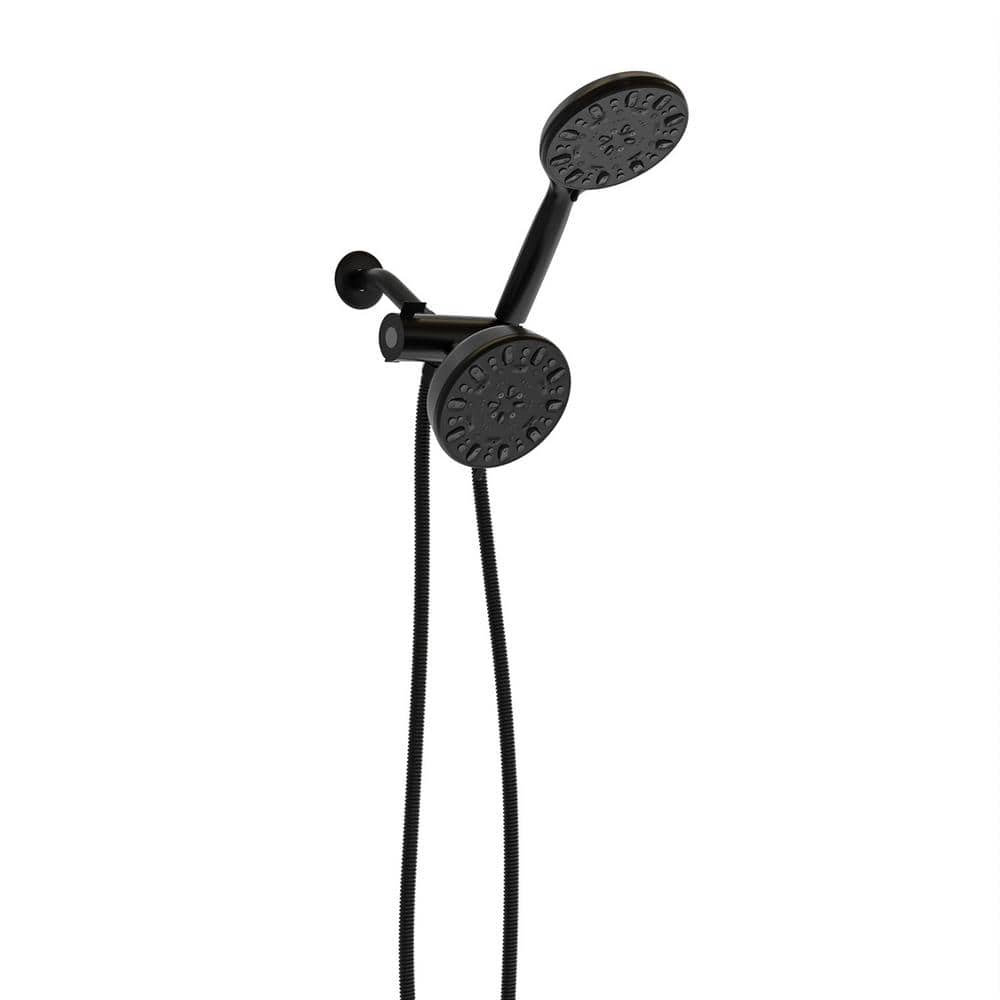 7-Spray Patterns 4.7 in. Dual Shower Heads Wall Mount and Handheld Shower H