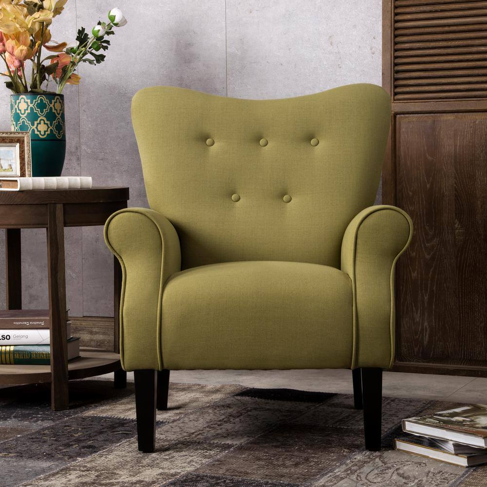 avocado green accent chair