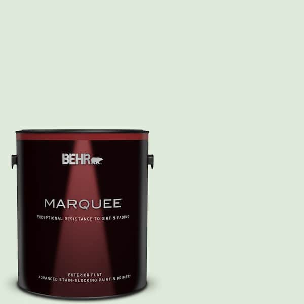 BEHR MARQUEE 1 gal. #440E-1 Relaxing Green Flat Exterior Paint & Primer