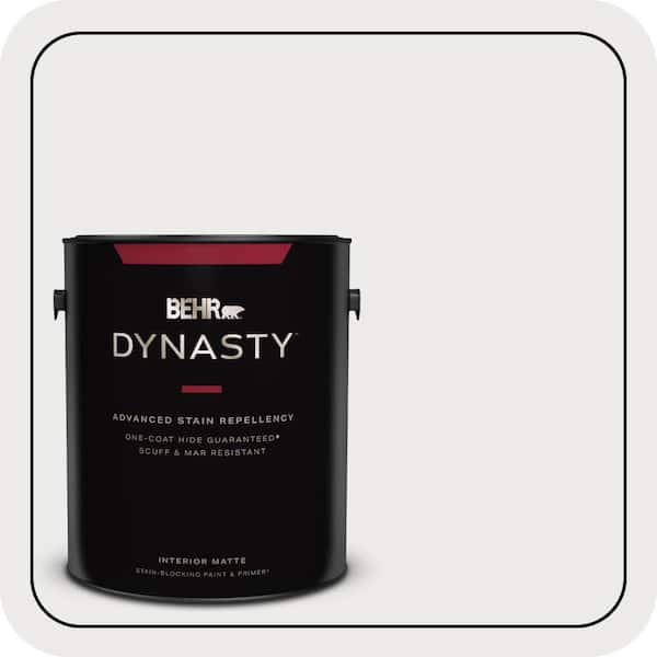 BEHR DYNASTY 1 gal. #640E-1 Silver Chalice Matte Interior Stain-Blocking Paint & Primer