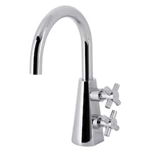 Constantine 2-Handle Single Hole Bathroom Faucet with Push Pop-Up in Polished Chrome
