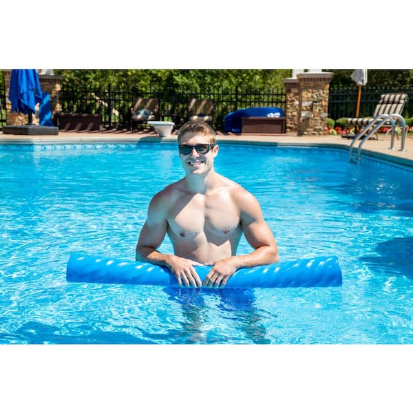 Drift + Escape Giant Blue Luxury Swim Noodle for Pools - NBR Foam Rubber  Flotation Device NT6001-BL - The Home Depot