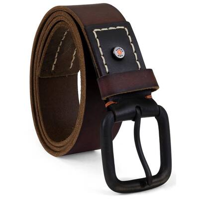 Men's 40 mm 38 Acorn Workwear Leather Belt