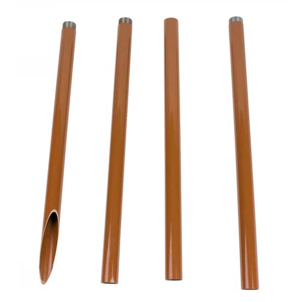 Newhouse Lighting 4 ft. 1-Light Bamboo-Colored Poles for LED Island Torches