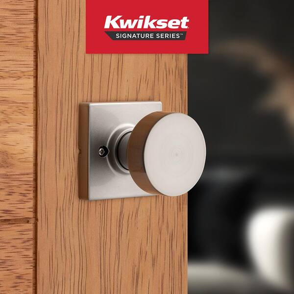 Pismo Square Satin Nickel Half-Dummy Door Knob Pismo Square Satin Nickel Half-Dummy Door Knob