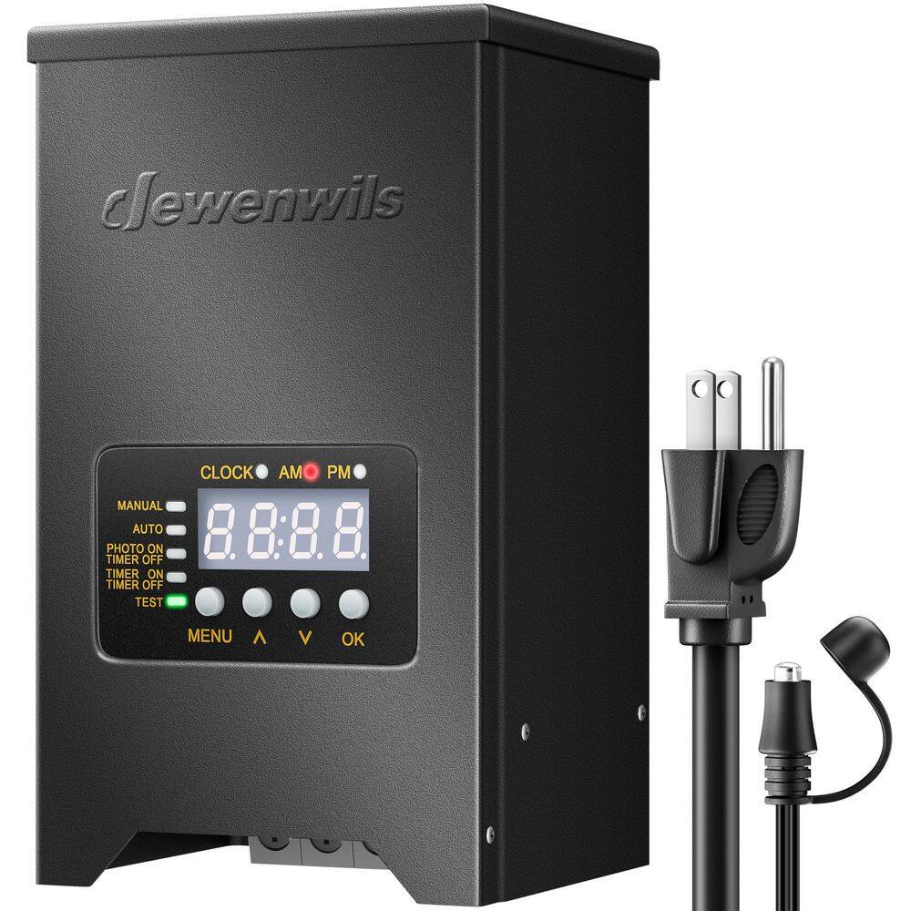 Low Voltage 150-Wattage Metal Landscape Lighting Transformer Outdoor w/Dusk to Dawn Sensor and Timer, 120V to 12V/15VAC price history on PriceWatchPro