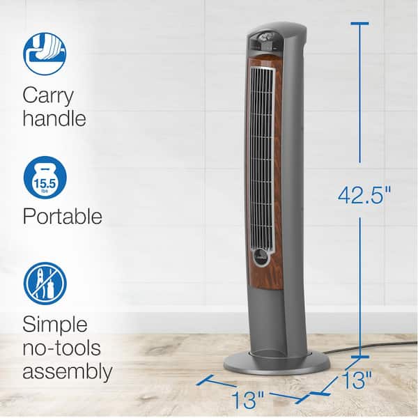 Details about   Lasko Products Portable Electric 42" Oscillating Tower Fan with Fresh Air Ion 