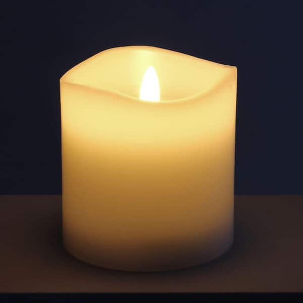 White Battery Powered Plastic Flameless Candle 6 Pack HP10826-034