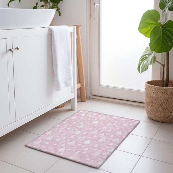 Chantille Machine Washable Indoor/Outdoor Abstract ACN1815 Pink 2 ft. x 3 ft. Accent Rug