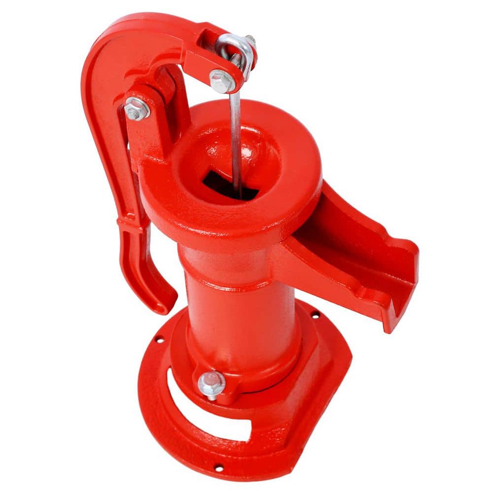 Operated 25 ft. Antique Pitcher Hand Water Pump, Red price history on PriceWatchPro