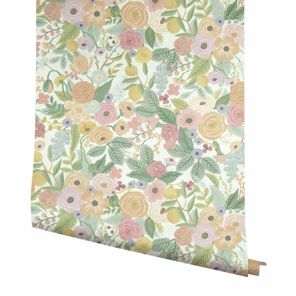Pastel Floral Peel and Stick Wallpaper Roll