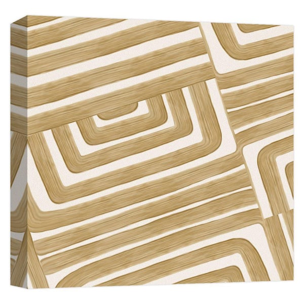 PTM Images ''watercolor trace IV'' Canvas Abstract Wall Art 15 in. x 15 in.