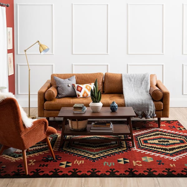Kana Red 2 ft. x 3 ft. Area Rug