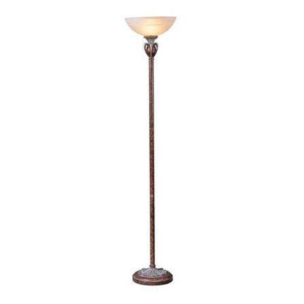 OK LIGHTING 71 in. Antique Copper Floor Lamp