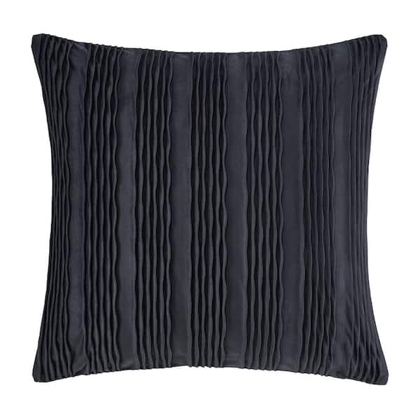 Unbranded Toulhouse Wave Indigo Polyester 20 in. Square Decorative Throw Pillow Cover 20 x 20 in.