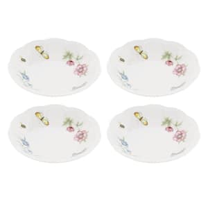 Butterfly Meadow 11 fl. oz. Multi-Colored Porcelain Fruit Bowl (Set Of 4)