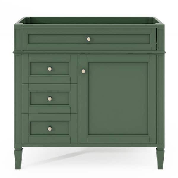Staykiwi 36 in. W x 18 in. D x 33 in. H Freestanding Bath Vanity Cabinet Without Top in Green
