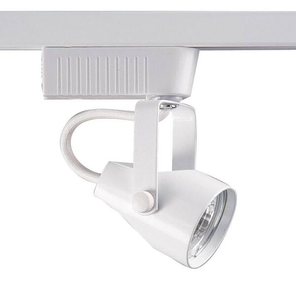 Designers Choice Collection 301 Series Low-Voltage MR16 White Pinch Back Track Lighting Fixture