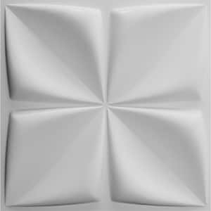 Falkirk Fifer 20 in. x 20 in. Paintable Off White Geometric Flowers Fiber Decorative Wall Paneling (10-Pack)