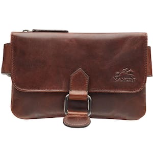 Buffalo Collection 7.5 in. L x 1 in. W x 4.75 in. D Brown Leather Slim Waist Pack