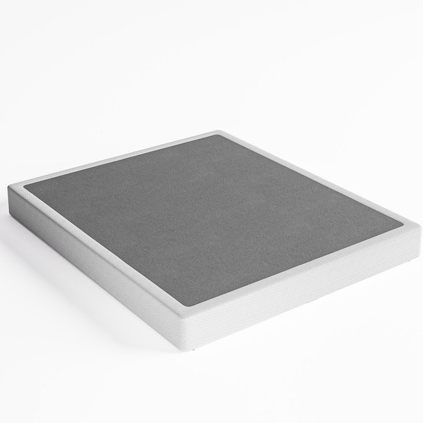6 in. Full Size Metal Box Spring with Fabric Cover, Stable Support Mattress Foundation, Easy Assembly, Heavy Duty