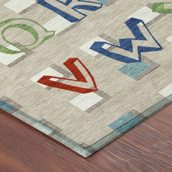 Chantille Machine Washable Indoor/Outdoor Abstract ACN2827 Beige 10 ft. x 14 ft. Area Rug