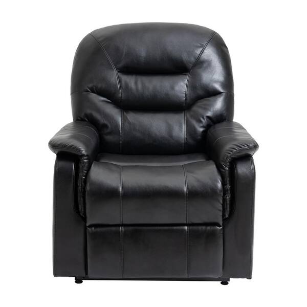 Clihome Black Ergonomic Faux Leather, Recliner Chair Covers Argos